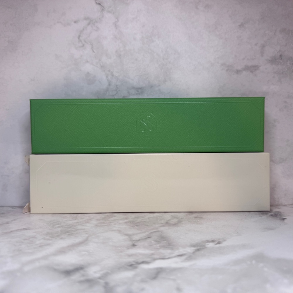Authentic Swarovski | Green | Long Jewelry Box & Outer Sleeve | Empty Packaging